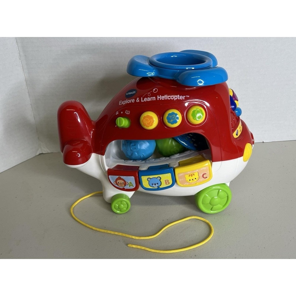 VTech Explore and Learn Helicopter Sounds, ABCs, Colors & Counting - Works!
